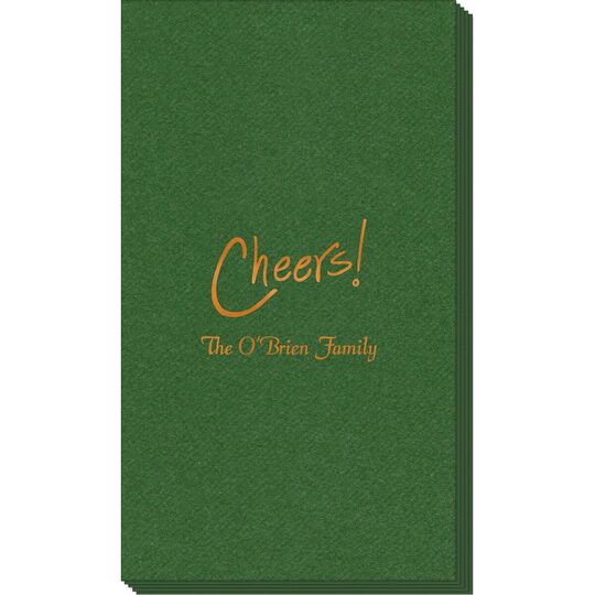 Fun Cheers Linen Like Guest Towels